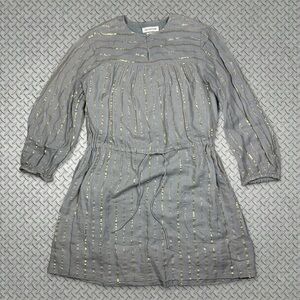 Isabel Marant Etoile Salome Metallic Stripe Mini Dress